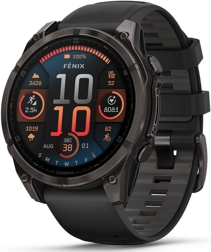 Garmin Fenix 8 – 47 mm AMOLED Sapphire Titanium Smartwatch 010-02904-21