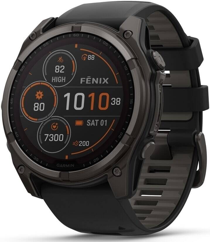 Garmin Fenix 8 – 51 mm Sapphire Solar Titanium Smartwatch 010-02907-11