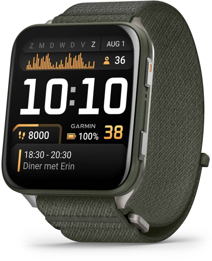 Garmin 010-02980-03 Venu X1 AMOLED Titanium Caseback - Smartwatch