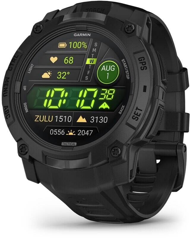 Garmin Instinct 3 AMOLED Tactical Edition – 50 mm Smartwatch 010-03020-50