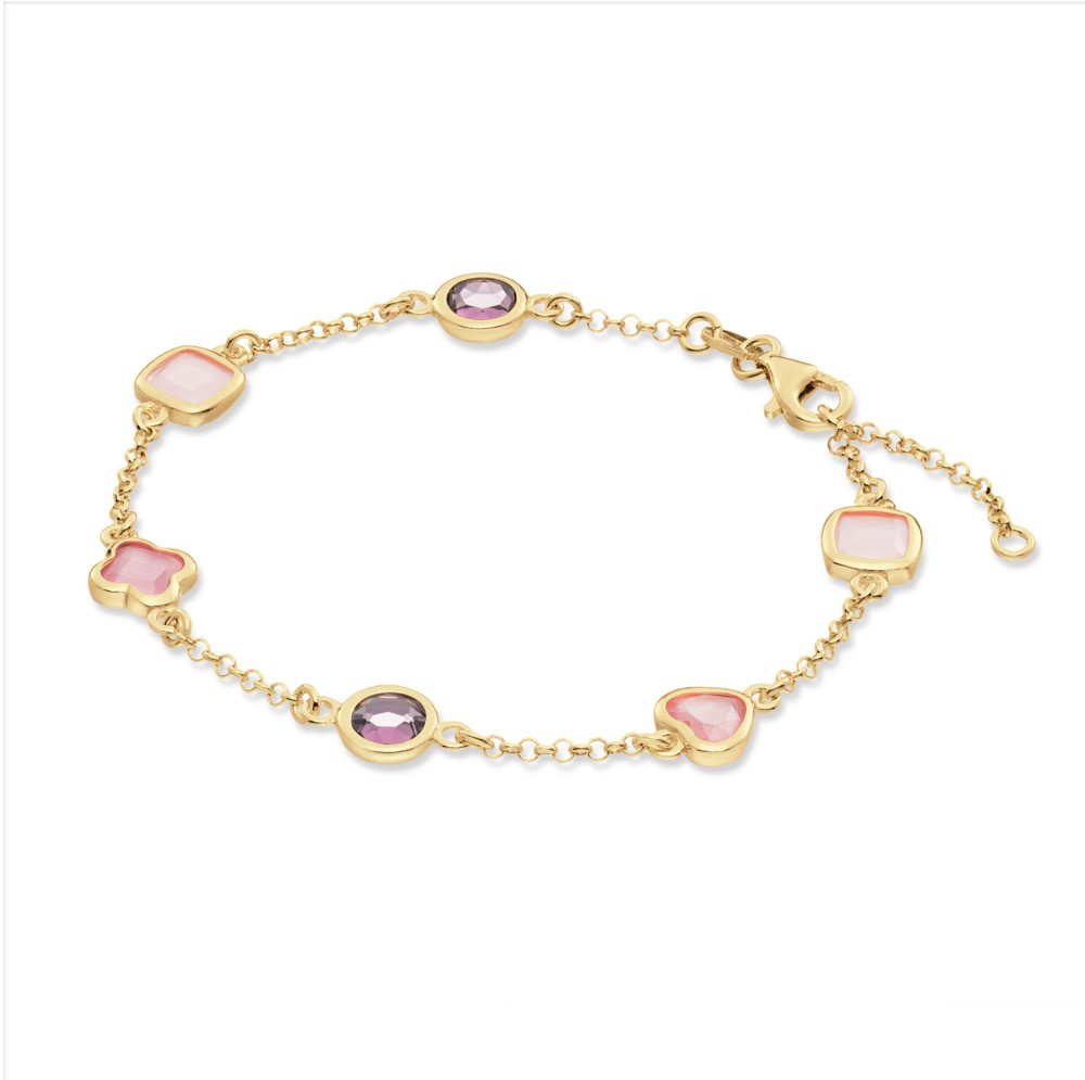 Glow 104.8625.19 Pure Nature Dames Armband - Schakelarmband