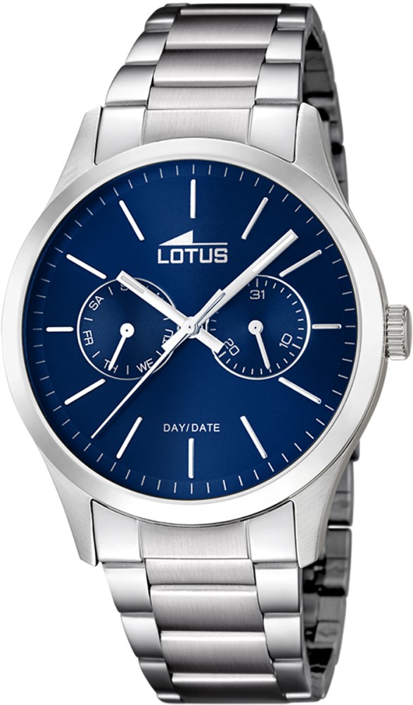LOTUS MEN'S BLUE MINIMALIST STAINLESS STEEL WATCH BRACELET 15954/5