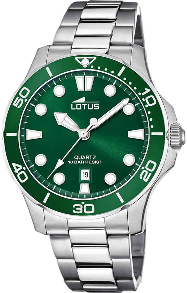 LOTUS MEN'S GREEN EXCELLENT STAINLESS STEEL WATCH BRACELET 18759/2