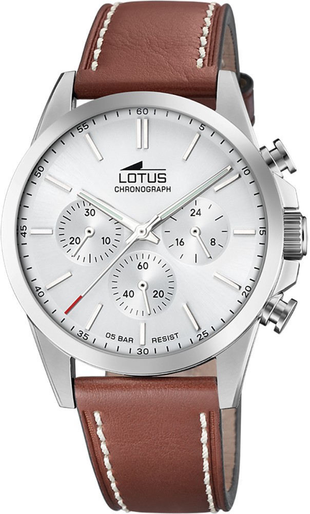 LOTUS MEN'S WHITE CHRONO WATCH 18990/1