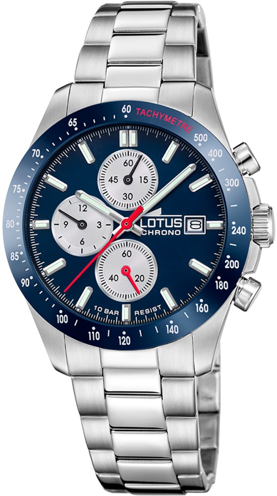 LOTUS MEN'S BLUE CHRONO STAINLESS STEEL WATCH BRACELET 18994/5