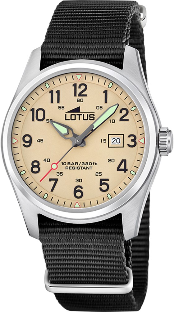 LOTUS MEN'S BROWN MINIMALIST FOR HIM NYLON WATCH BRACELET 19055/1