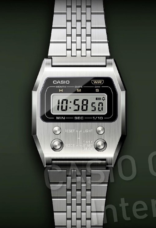 Casio A1100D-1EF Vintage Edgy Horloge
