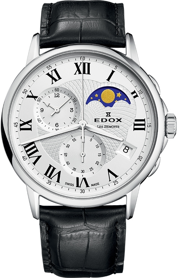 Edox 01651 3 AR Les Bémonts Heren Horloge