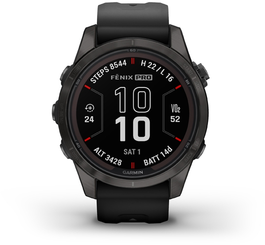 Garmin 010-02776-11 Fenix Sapphire Solar Edition 7S Pro Smartwatch