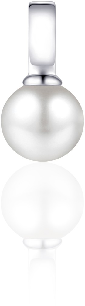 Gisser Jewels - Parel Hanger excl. Collier - 11mm x 6mm - Gerhodineerd Zilver 925
