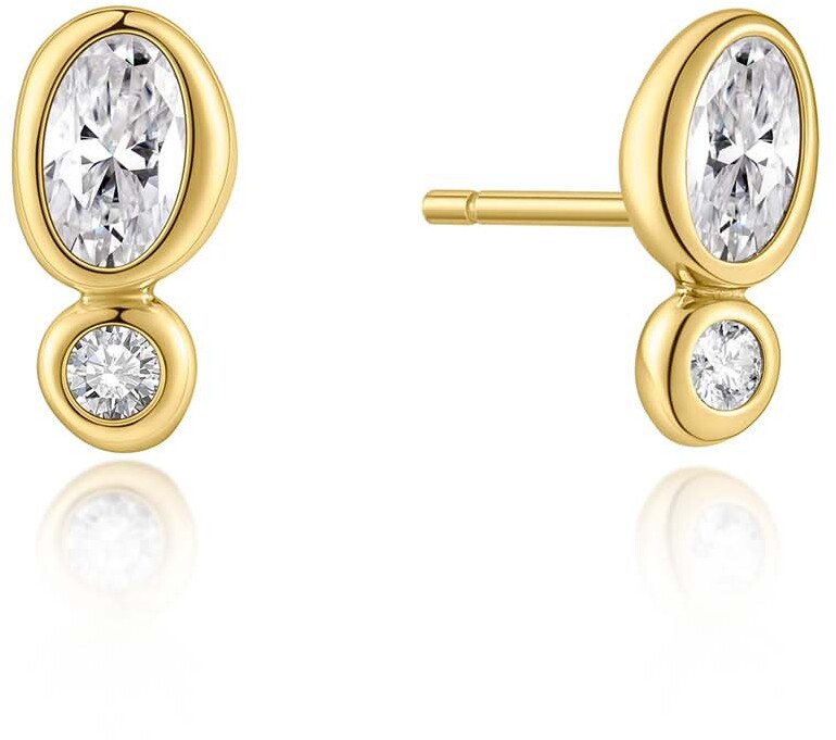Gld Bezel Organic Stud Earrings E