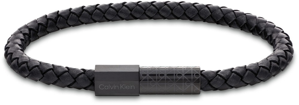 Calvin Klein CJ35100088 Heren Armband Leer Zw