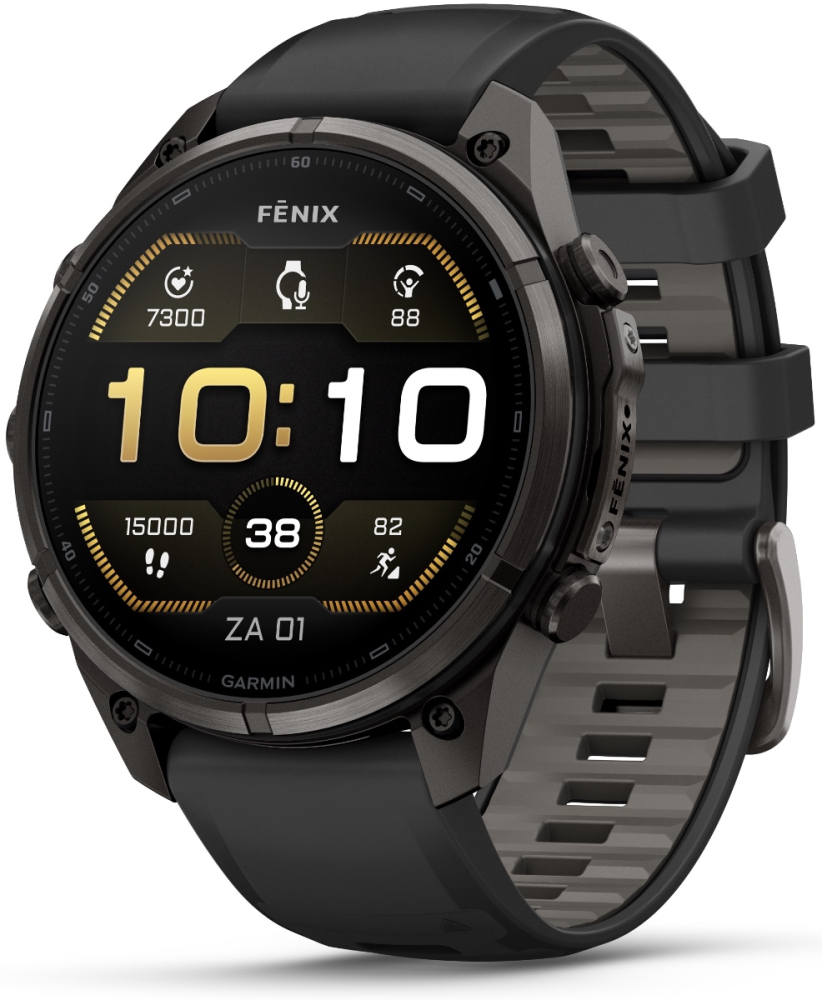 Garmin Fenix 9 Pro - 47 mm AMOLED Carbon Gray DLC Titanium Smartwatch 010-04336-16