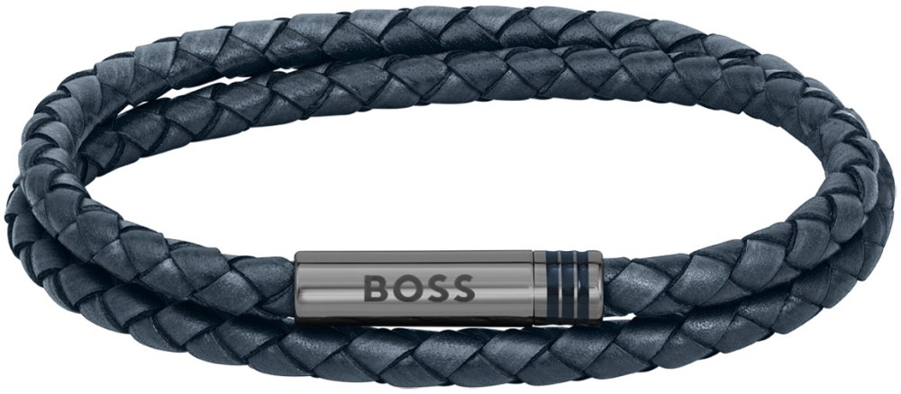 BOSS HBJ1580494M ARES Heren Armband - Gevlochten armband