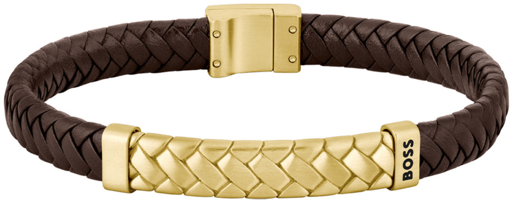 BOSS HBJ1580675M Heren Armband - Gevlochten armband