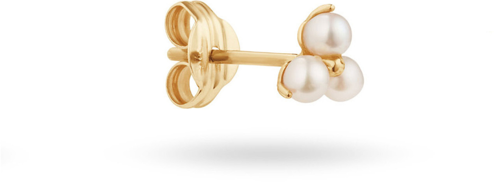 Jackie Robben Island Triangel Pearl Stud 585