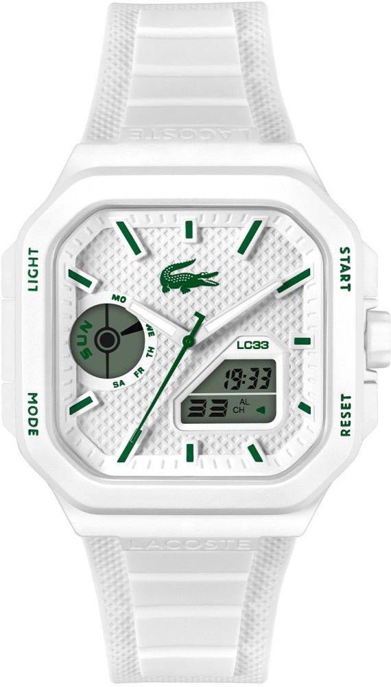 Lacoste LC2011506 LC33 Kunststof Wit 44x50mm