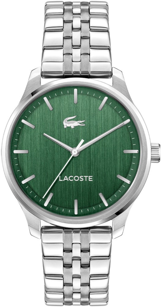 Lacoste LC2011509 Lisbon Staal Groen 42mm