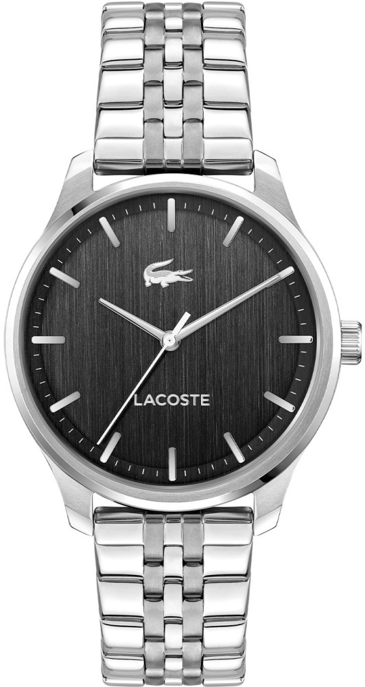 Lacoste LC2011510 Lisbon Staal Zwart 42mm