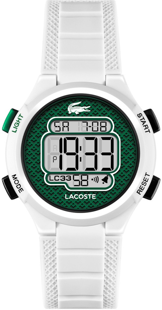 Lacoste LC2030064 LC33 Digi Kunststof Wit 34mm