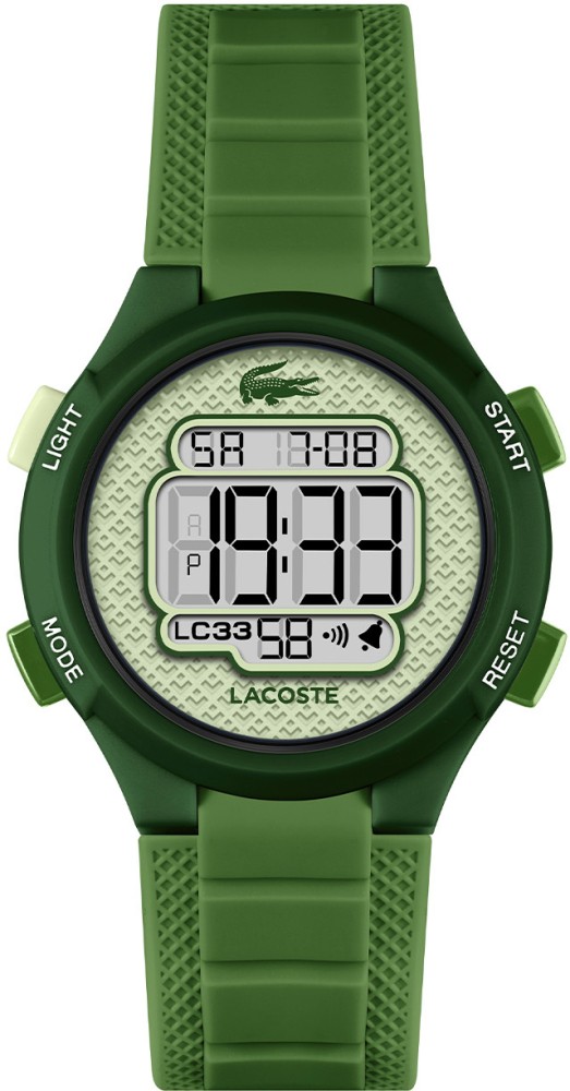Lacoste LC2030069 LC33 Digi Kunststof Groen 34mm