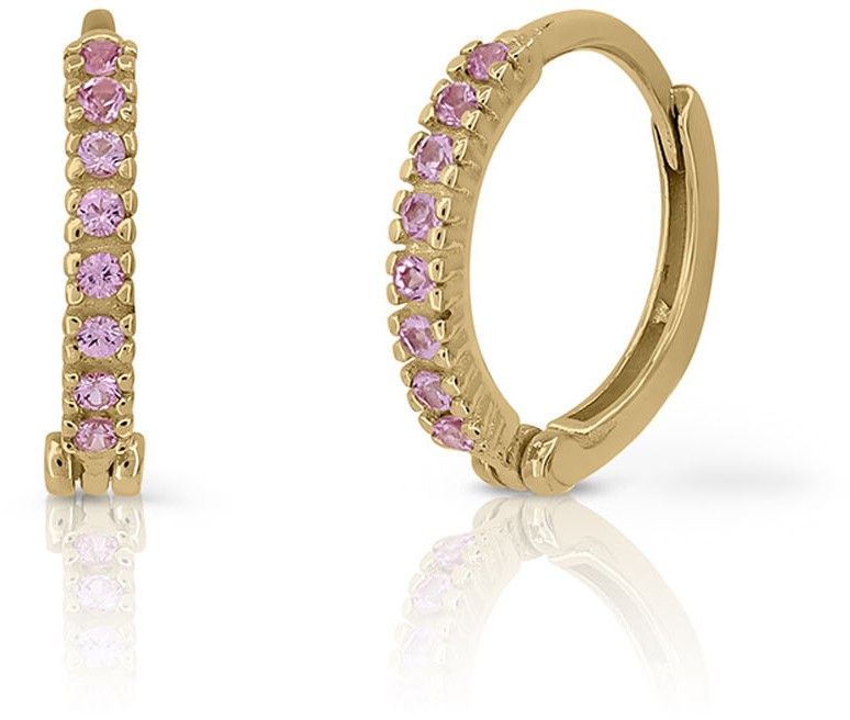 Earhoop Pink 9mm 375