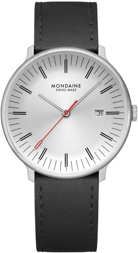 Doppio 41mm staal leer zwart