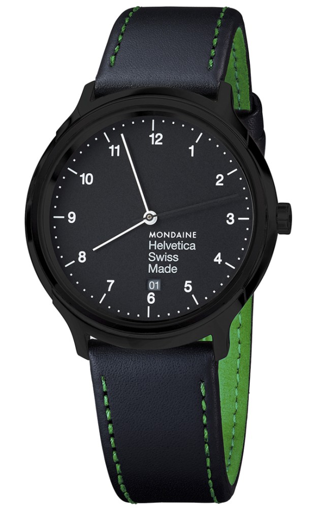 Mondaine Helvetica No1 - MH1.R2221.LB - Regular New York Edition Heren Horloge