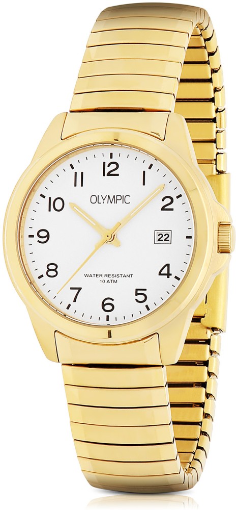 Olympic OL26HDD006 Horloge Heren Goudkleurig 37,5mm