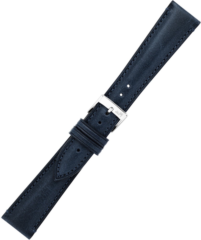 MOR Reggiani  Gebufferd Leer Blauw
