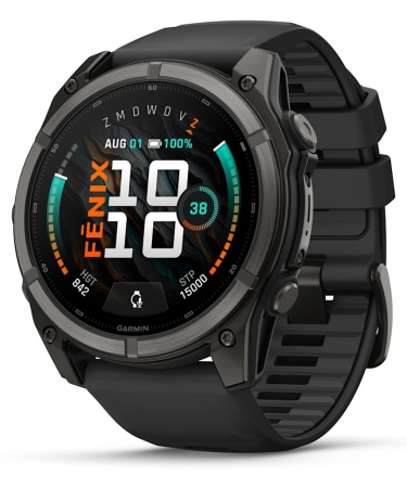 Garmin Fenix 9 – 51 mm AMOLED Carbon Gray DLC Titanium Smartwatch 010-04763-11