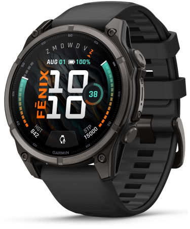 Garmin Fenix 9 – 47 mm AMOLED Carbon Gray DLC Titanium Smartwatch 010-04762-11
