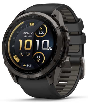Garmin Fenix 9 Pro Connected – 51 mm AMOLED InReach Carbon Gray DLC Titanium Smartwatch 010-04337-11