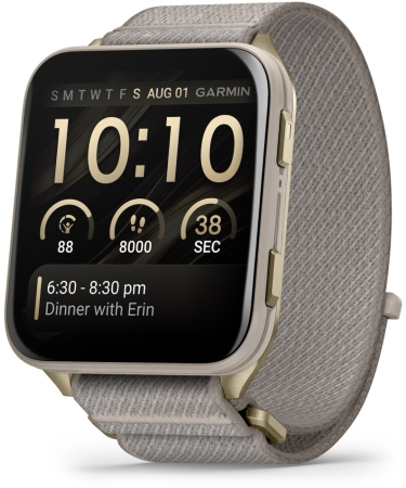 Garmin Venu X1 AMOLED Soft Gold Titanium Caseback - Smartwatch - 010-02980-09