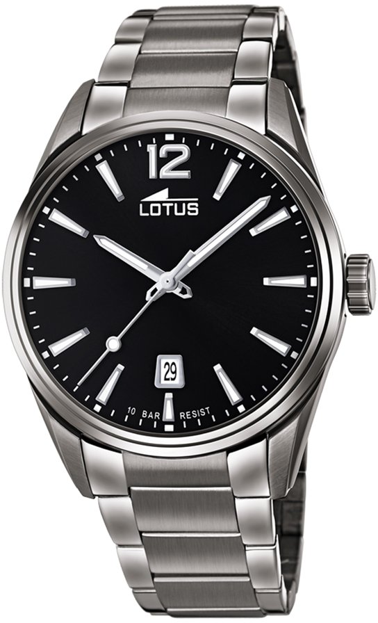 LOTUS MEN'S BLACK CHRONO STAINLESS STEEL WATCH BRACELET 18684/3