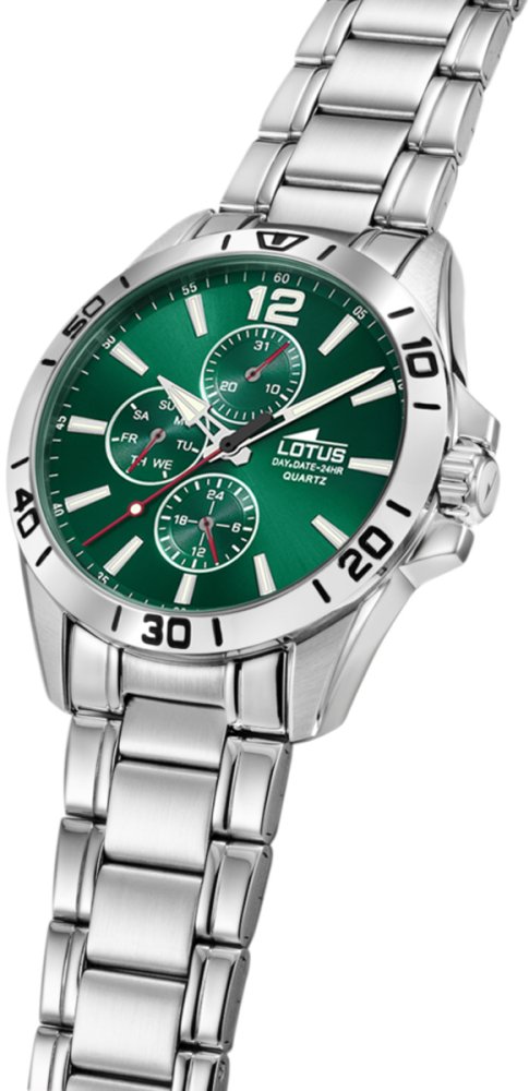 LOTUS MEN'S GREEN 316L STAINLESS STEEL WATCH BRACELET 18812/7