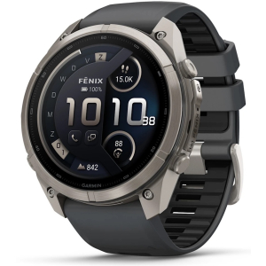 Garmin Fenix 9 Pro Connected - 51 mm AMOLED InReach Titanium Smartwatch met graphite/black band 010-04337-21